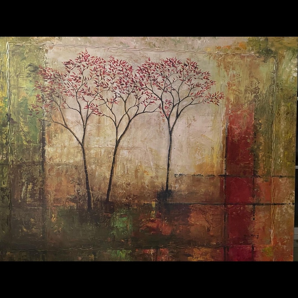 Original Mike Klung Oil on Canvas Painting/ listed on Art Auction for $3900